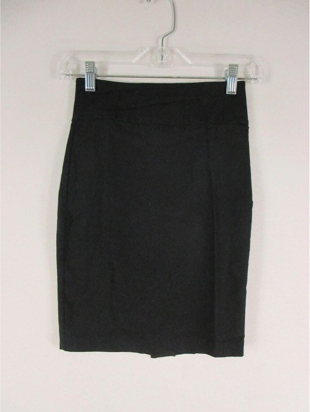 by&by Skirt Womens S Black Pencil Straight Knee Length Career Office Stretch